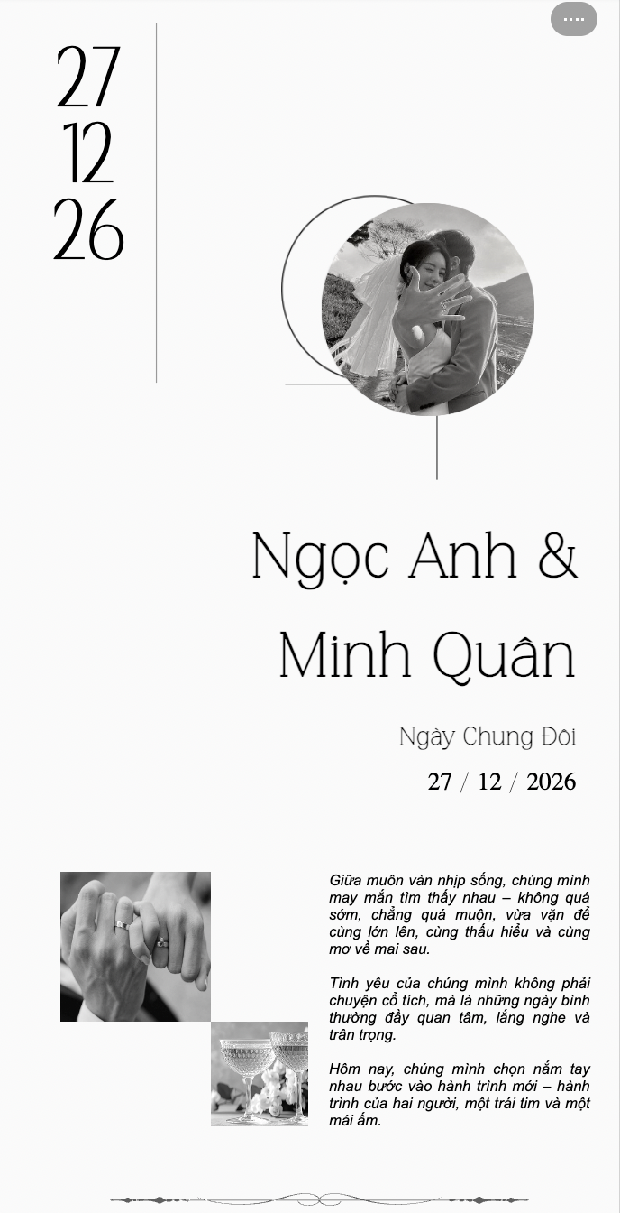 Mẫu thiệp cưới online Thiệp cưới 20