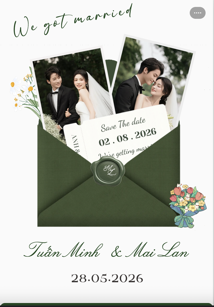 Mẫu thiệp cưới online Thiệp cưới 18